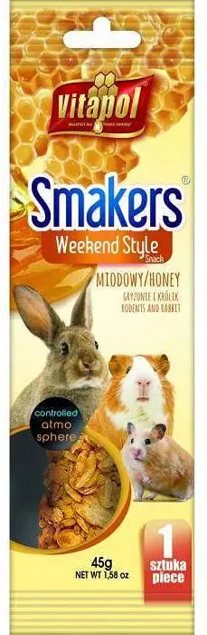 Vitapol Kolba Smakers Weekend Style miodowa dla gryzonia op. 45g Taniej