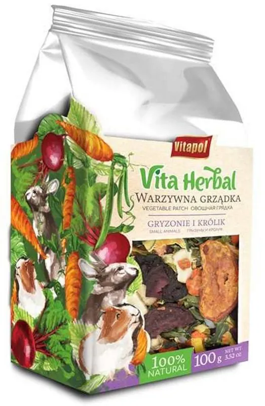 Vitapol Vita Herbal Warzywna grządka Karma dla gryzonia i królika 100g Do wyczerpania zapasów