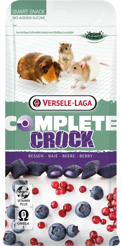 Versele-Laga Complete Crock Berry Przysmak z jagodami dla świnki morskiej i gryzoni 50g Cena promocyjna