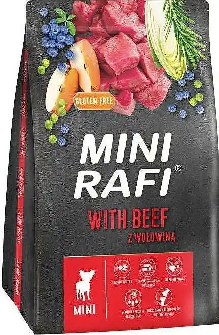 Bezpieczna płatność Rafi MINI Adult Beef Karma z wołowiną dla psa 3kg