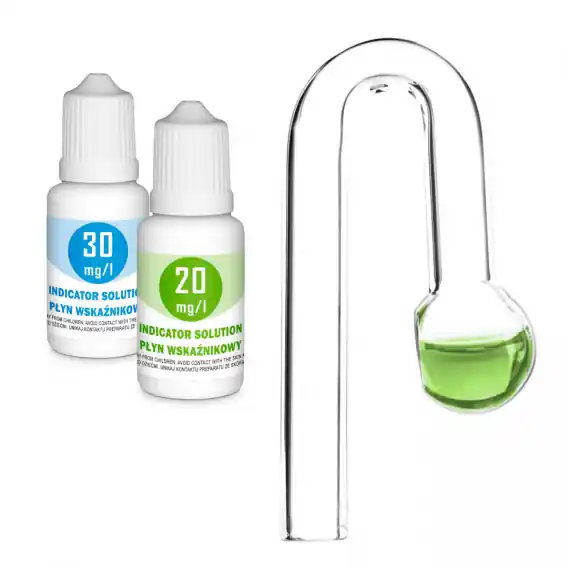 AQUA GLASS indykator HANG DROP test CO2 +PŁYN 10ml Popularny