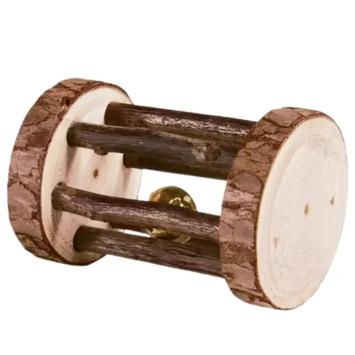 Trixie drewniana rolka z dzwonkiem zabawka dla kr贸lika 艣winki szczura 7x5cm Oferta