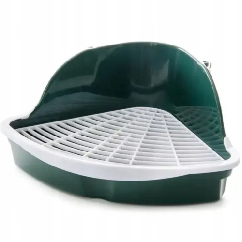 JK Animals kuweta du偶a toaleta ZIELONA do klatki kr贸lik 艣winka 34x25x25 cm Oferta czasowa