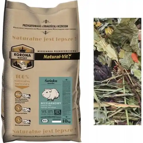 Natural-Vit Korona Natury Karma 艣winka morska 10kg Hit sprzedaży