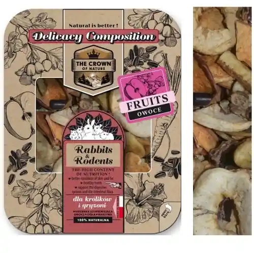 Korona Natury Delicja owocowa Mieszanka dla kr贸lik贸w i gryzoni 200g Ekspresowa dostawa