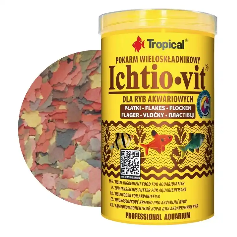 TROPICAL Ichtio-Vit - pokarm dla ryb akwariowych Tani
