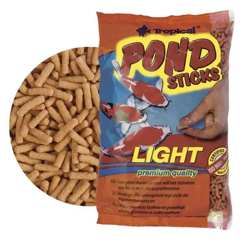 Zamów dziś TROPICAL Pond Sticks Light - pokarm dla karpi koi