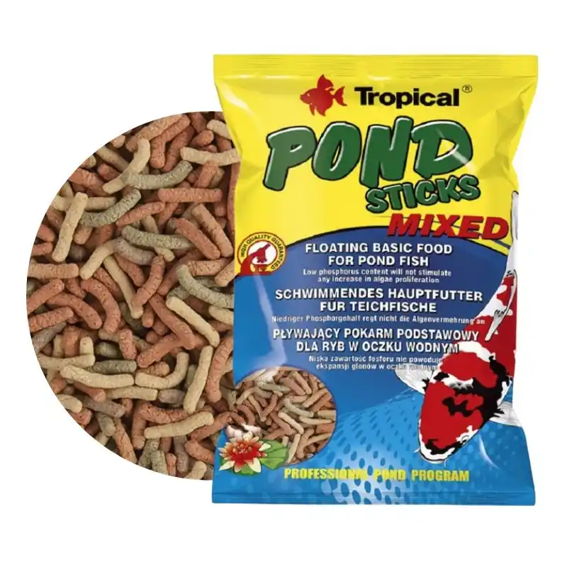 Nowy TROPICAL Pond Sticks Mixed - pokarm dla karpi koi