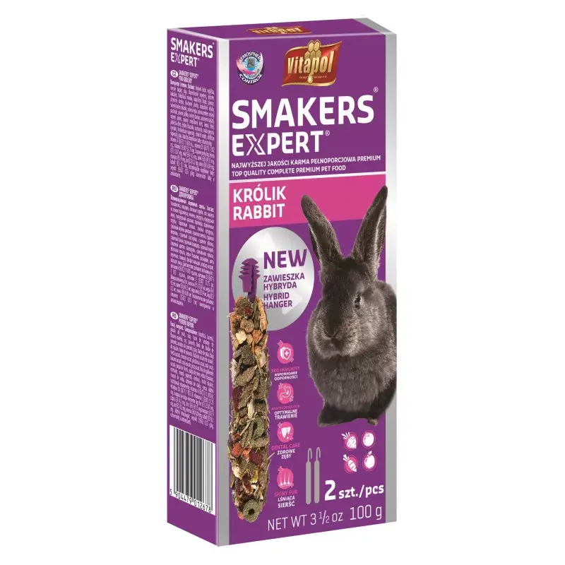 Wyprzedaż VITAPOL Smakers Expert dla Królika 2 szt. / 100 g