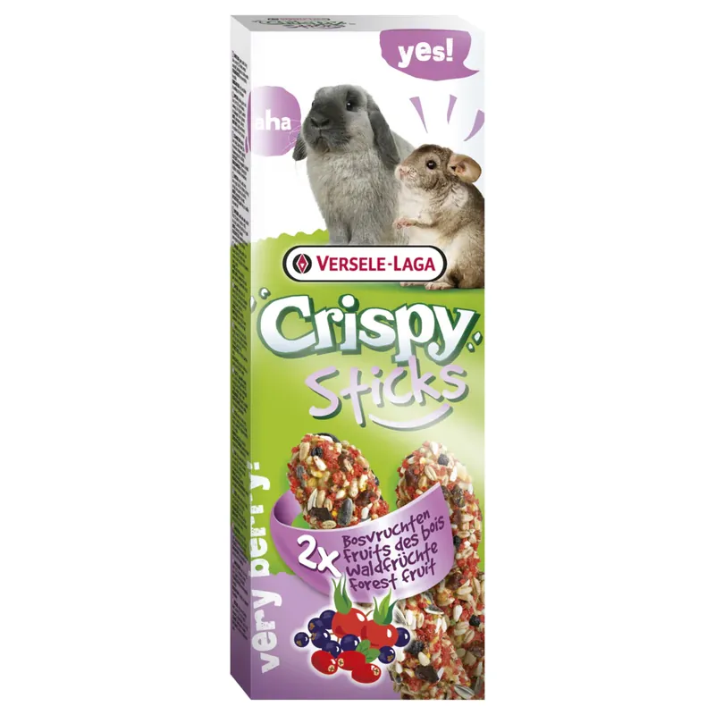 Łatwy zwrot Versele Laga Crispy Stick Rabbits-Chinchillas Forest Fruit Kolby Dla Królików i Szynszyli 2 szt
