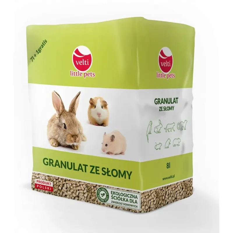 Granulat ze Słomy z Ziołami 8 l Łatwy zwrot