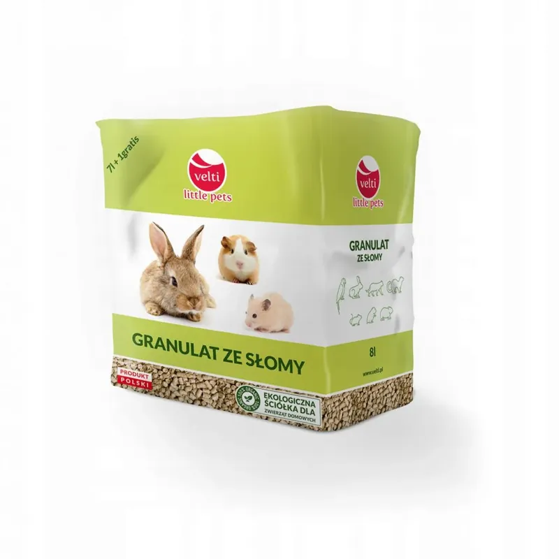 Oferta limitowana Podłoże ze Słomy 100% Granulat 8 l