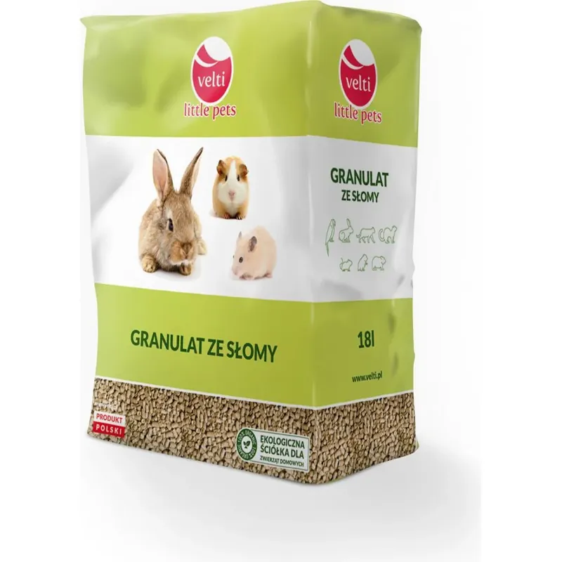 Podłoże ze Słomy 100% Granulat 18 l Ograniczona ilość