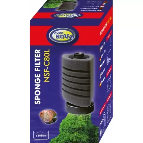 Tylko do końca tygodnia Aqua Nova NSF-C80Lfiltr gąbkowy narożny do akwarium max 80l