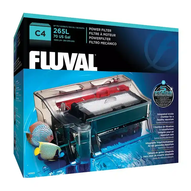 Tylko do końca tygodnia Fluval C4 [900l/h]filtr kaskadowy do akwarium max 265l