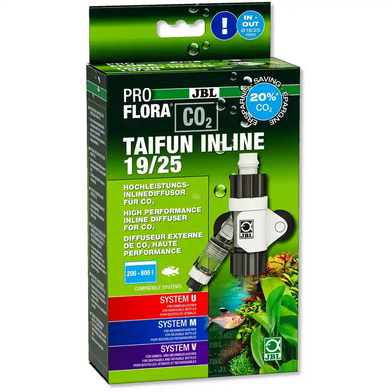 JBL ProFlora CO2 Taifun Inline 19/25dyfuzor przepływowy do filtra zewnętrznego (6468900) Popularny