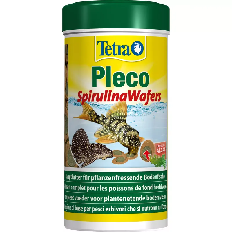 Bestseller Tetra Pleco Spirulina Wafers [250ml]pokarm dla roślinożernych ryb dennych (płatki)