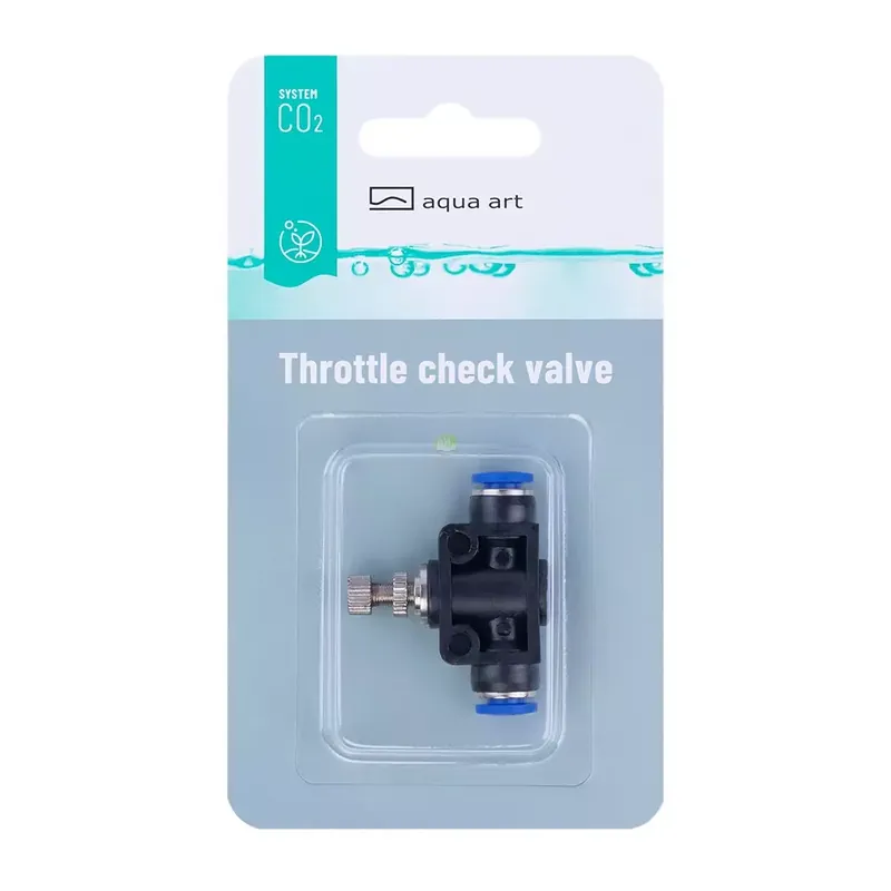 Premium Zaworek CO2 Aqua-Art prosty dławiąco zwrotny