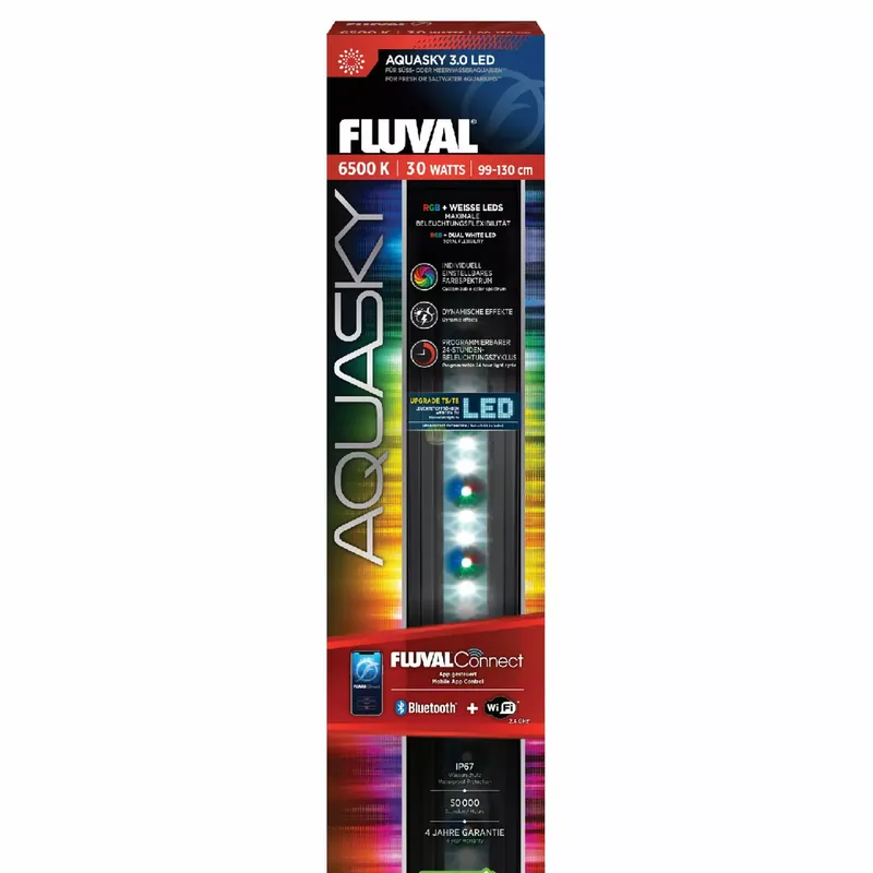Dostępne od ręki AquaSky LED 3.0, oświetlenie do akwarium, 30W, 99-130,4cm, bluetooth