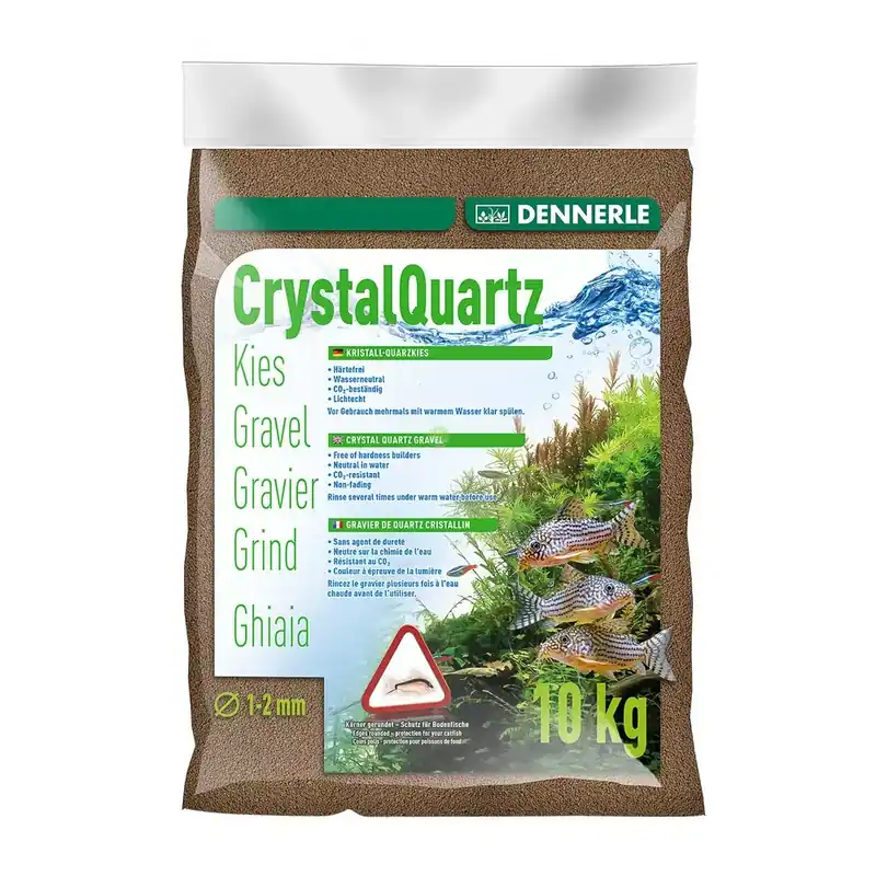 DENNERLE Kryształowy żwir kwarcowy Kristall-Quarz, 1-2mm, ciemny brąz, 10kg (1730) Taniej