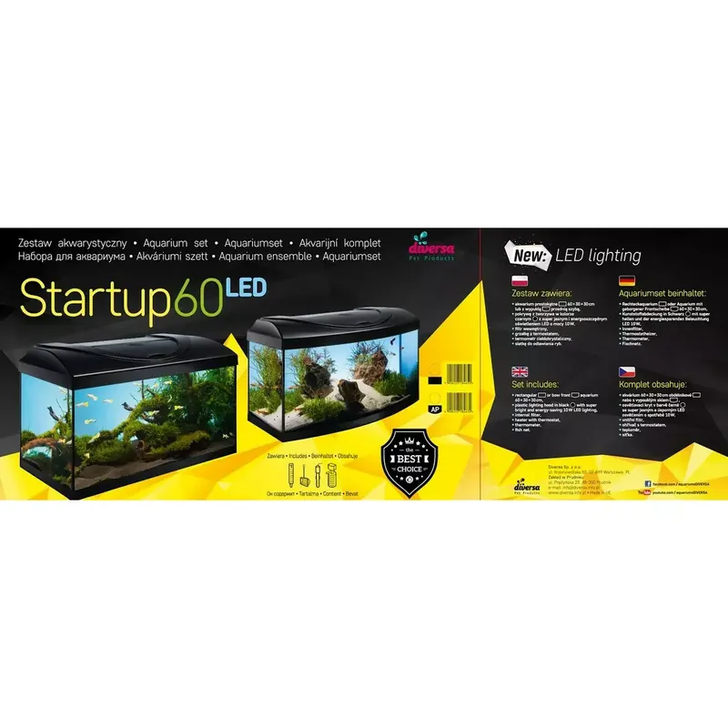 Diversa Zestaw Startup 60 Ap Ledx 10W Czarny Tani