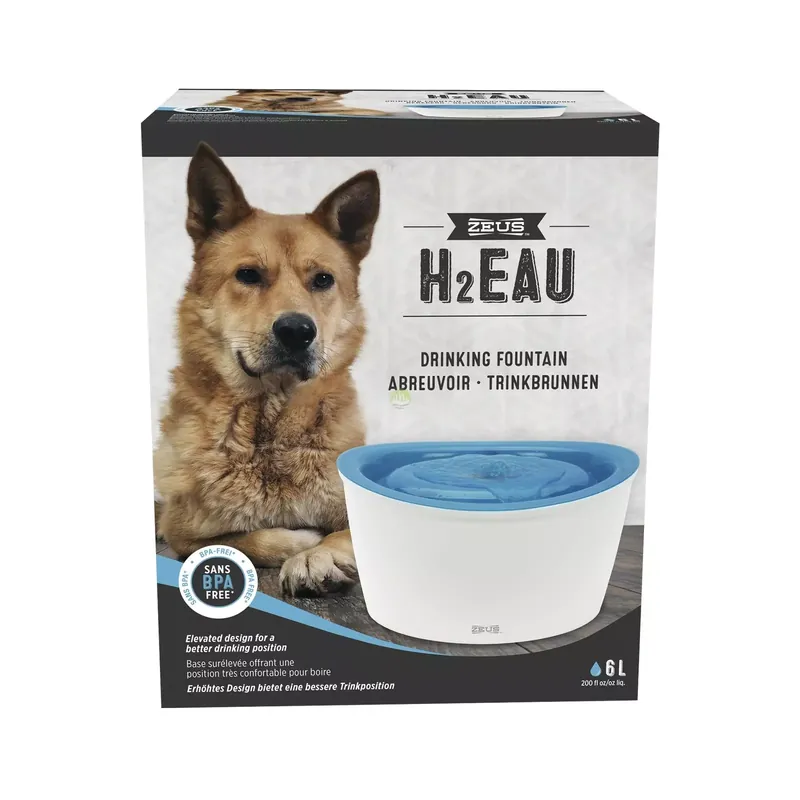 Fontanna Zeus H2EAU, dla psów, niebieska, 6l Oferta czasowa