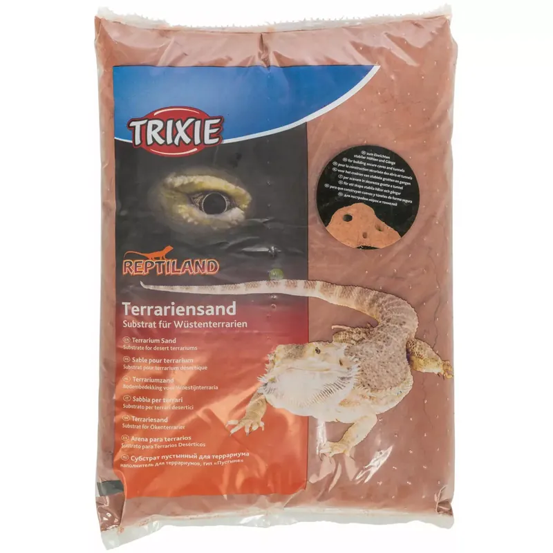 Niska cena Piasek jaskinny do terarrium, 5kg, czerowny