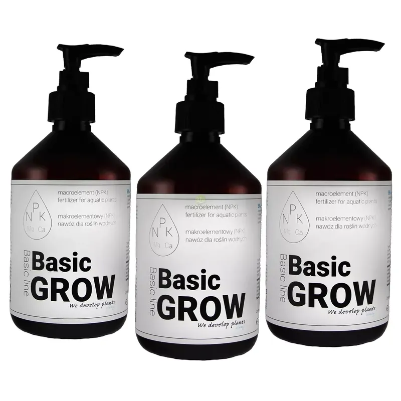 Bestseller QualDrop Basic Grow [3x500ml]nawóz makroelementowy z NPK - 3PAK