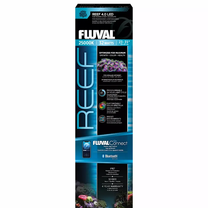 Reef 4.0 LED, oświetlenie do akwarium, 32W 58,9-88,9cm, bluetooth Nowość