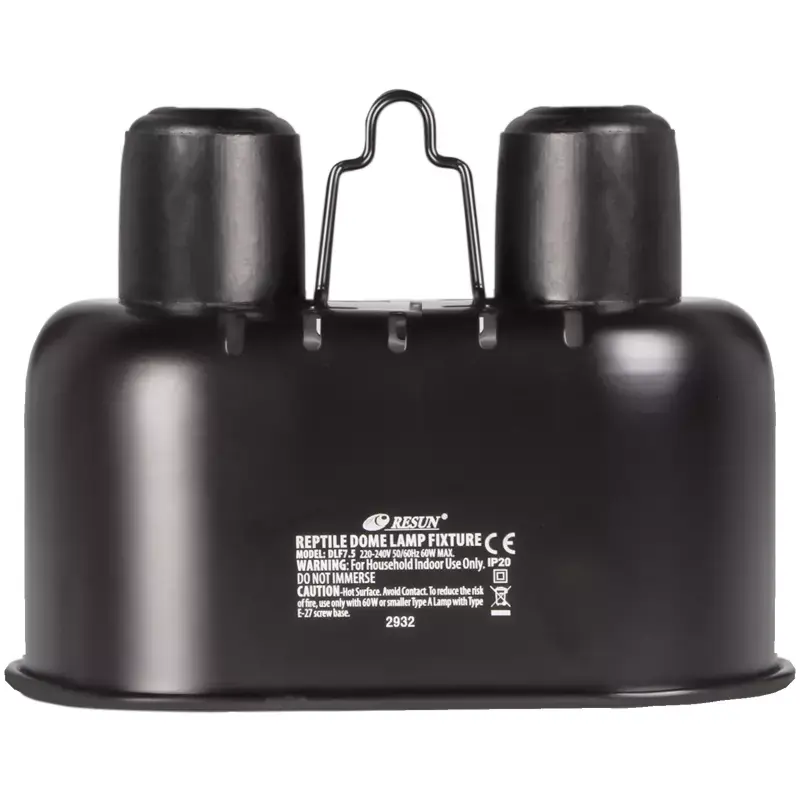 Nowość Resun Reptile Black Lamp DUO Minilampa podwójna do terrarium