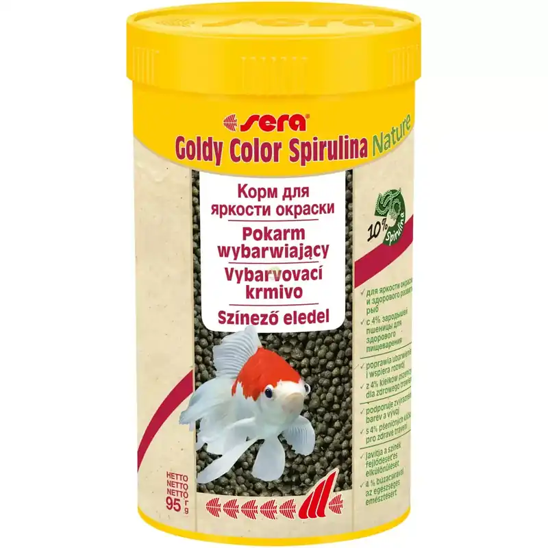Sera Goldy Color Spirulina Nature [250ml]pokarm wybarwiający dla welonów (granulat) Tylko dziś