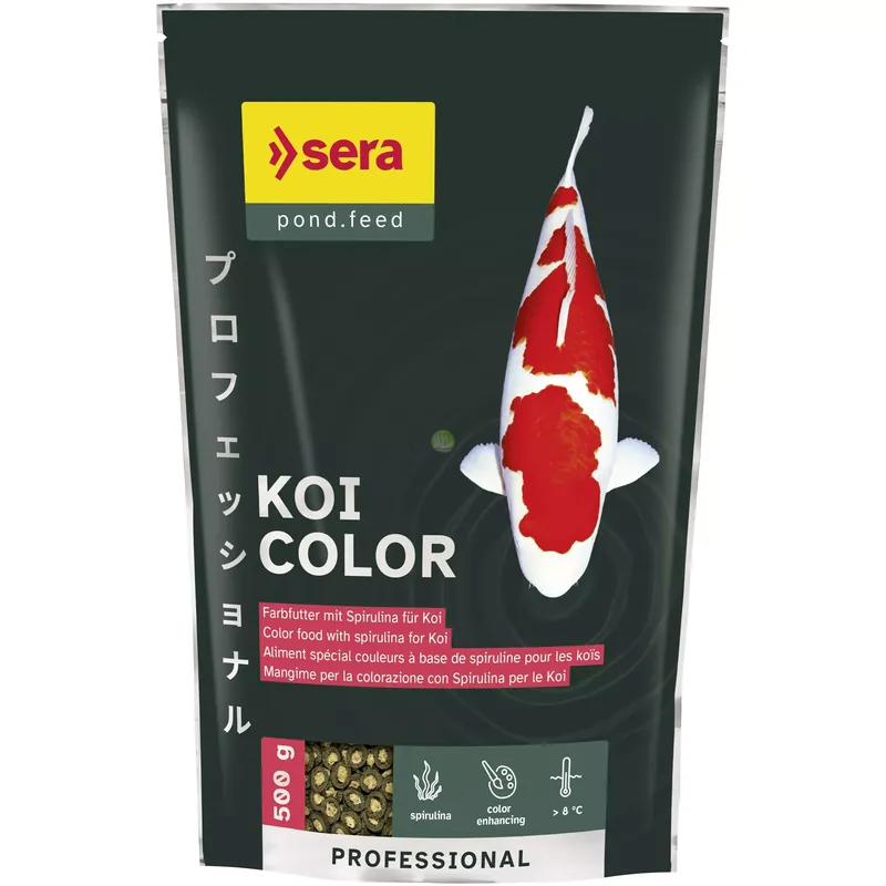 Niska cena Sera Koi Professional Spirulina Color Food [500g]pokarm wybarwiający dla Koi (granulat)