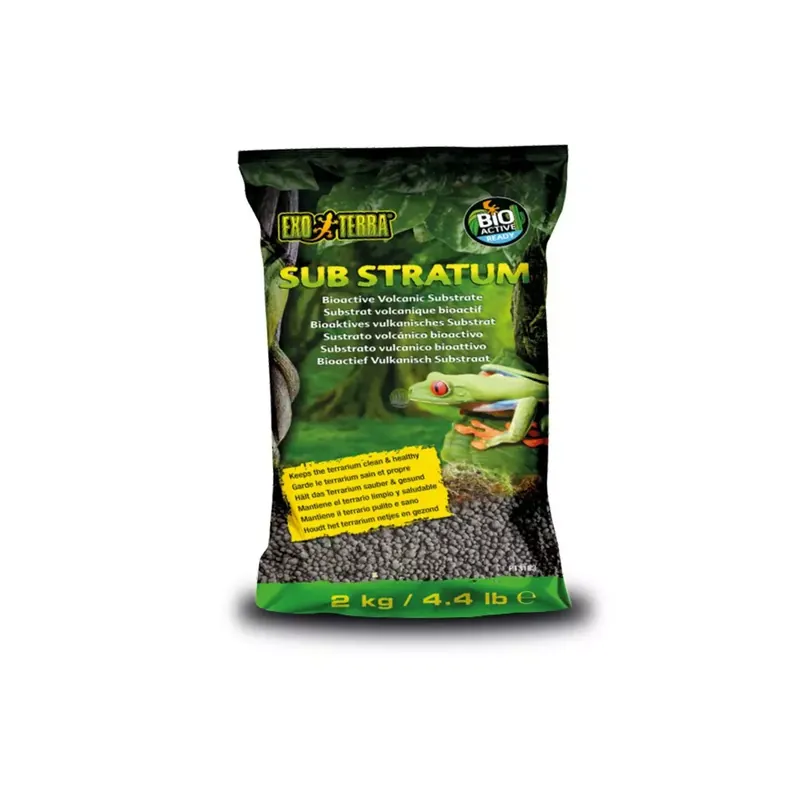 Dostępne od ręki Sub Stratum BioactiveVolcanic Sub, podłoże do terrarium, dla żab, 2kg