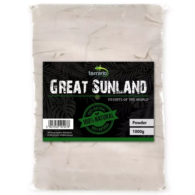 Terrario Great Sunland 1kgbiała glina do terrarium Hit sprzedaży