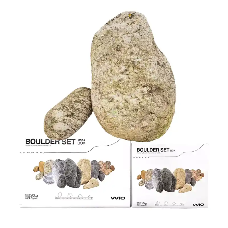Wyprzedaż Wio Elderly Boulder Set [MEGA BOX] 10-25cmselekcjonowany zestaw do akwarium 75-120cm