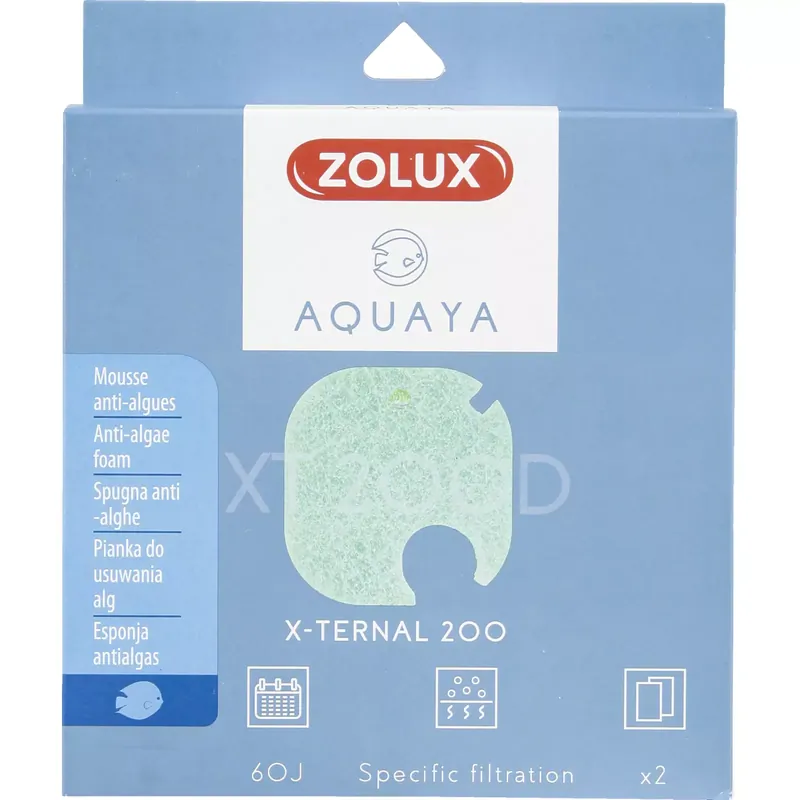 Łatwy zwrot Wkład Phosphate Xternal 200 do filtra Zolux Aquaya Xternal 200usuwanie fosforanów