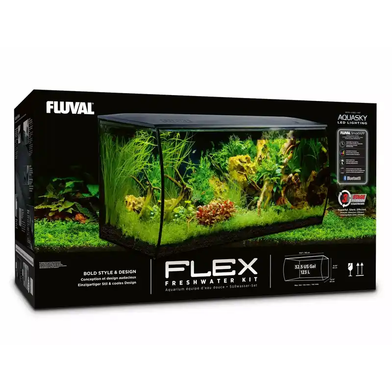 Nowy Zestaw Fluval Flex 123l, czarny