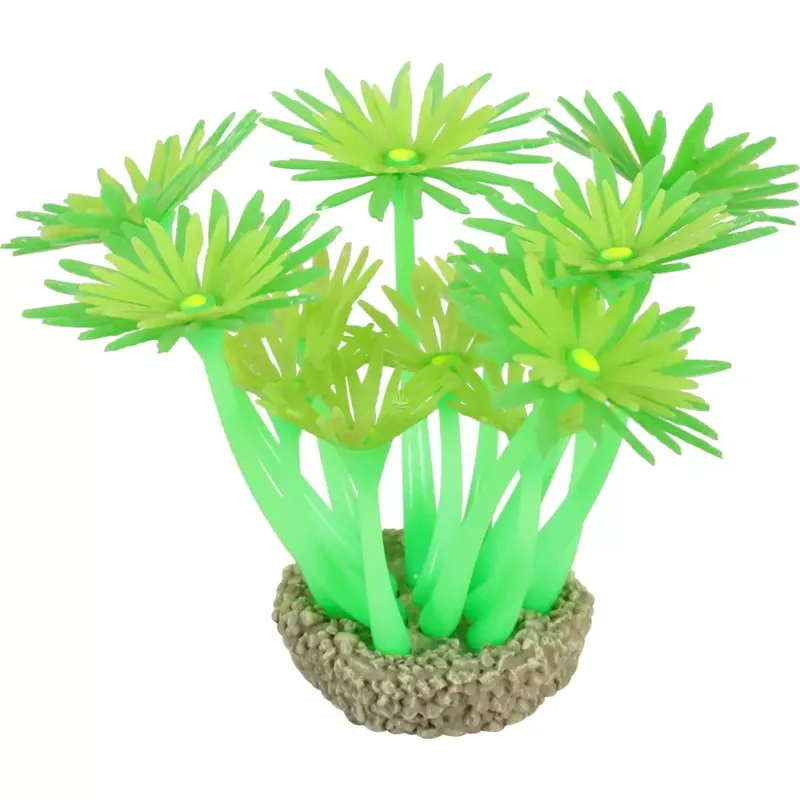 ZOLUX Ozdoba do akwarium FLOWERS 1 zielona fluorescencyjna Tylko dziś