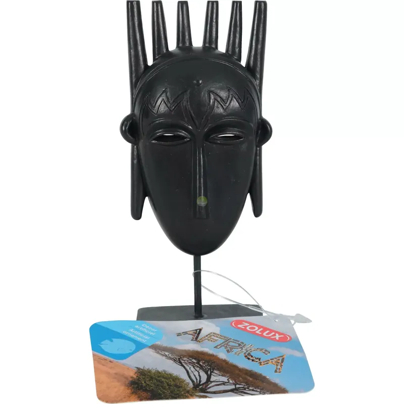 Zolux Ozdoba do akwarium maska męska AFRICA S 4,9x3,4x13,2cm Taniej