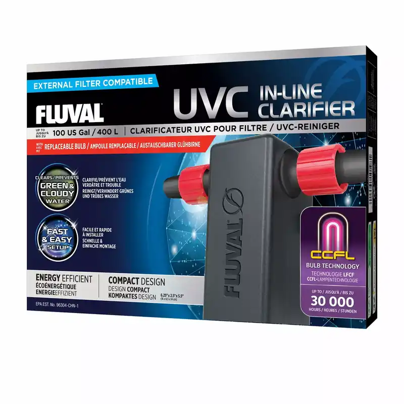 Sterylizator UVC In-Line Clarifier, 16x14x6,5cm, 3W, max. 400l Ograniczona ilość
