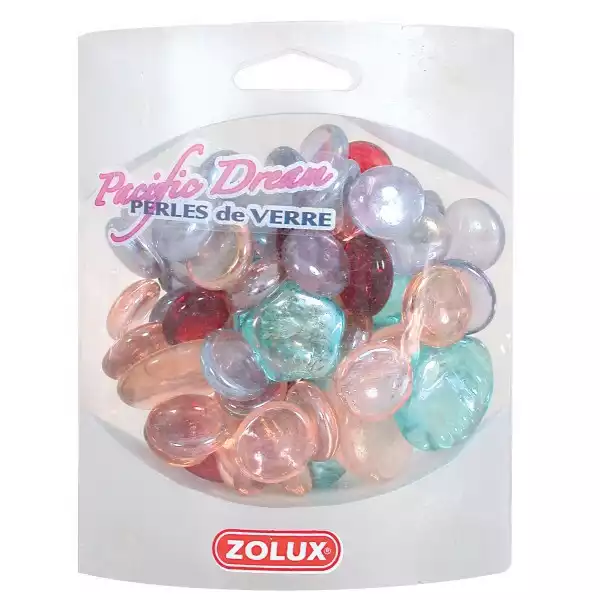 Szybka wysyłka ZOLUX Perełki szklane Pacyfik - kolorowa ozdoba akwarium 472g