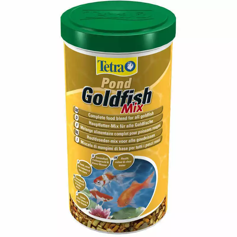 Do wyczerpania zapasów TETRA Pond Goldfish Mix - mieszanka pokarmów dla złotych rybek stawowych, 1L