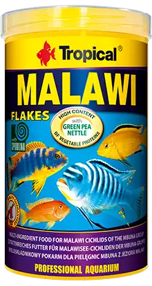 TROPICAL MALAWI - wieloskładnikowy pokarm w formie płatków dla pielęgnic mbuna z jeziora Malawi Wyjątkowa oferta
