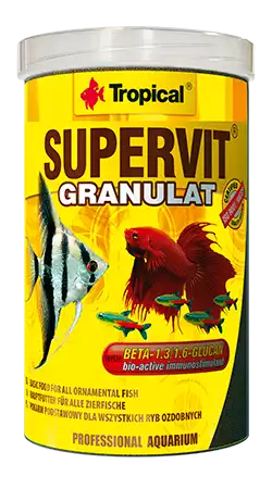 Obniżka ceny TROPICAL SUPERVIT GRANULAT - wieloskładnikowy pokarm w formie granulatu z beta-glukanem