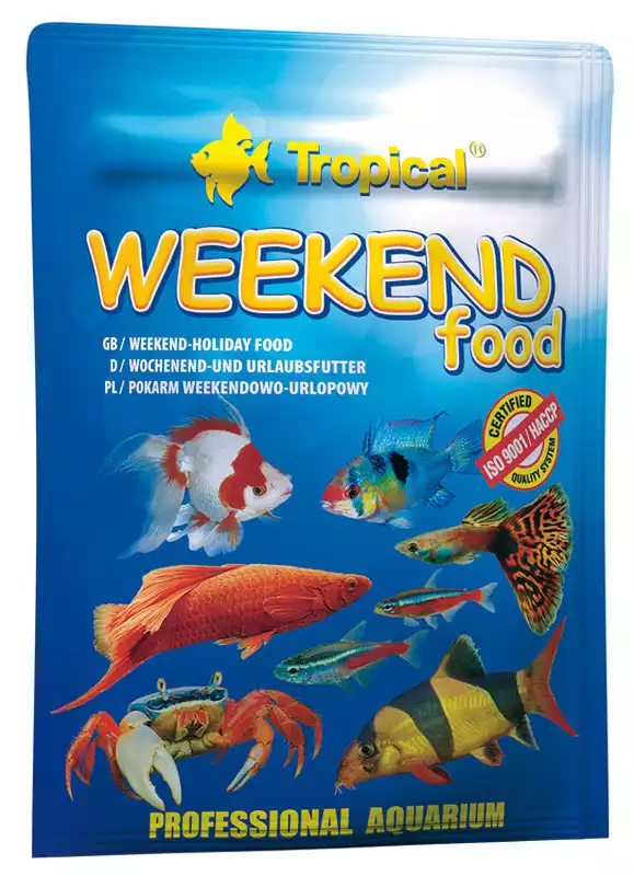 Ostatnie sztuki TROPICAL WEEKEND FOOD - wieloskładnikowy pokarm w formie tonących tabletek dla ryb ozdobnych