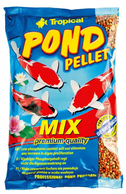Zamów dziś TROPICAL POND PELLET MIX - wieloskładnikowy pokarm w formie pływającego pelletu w worku