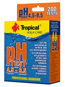 Wybór klientów TROPICAL TEST pH 4.5-9.5 - kropelkowy test akwarystyczny. Woda słodka/słona.