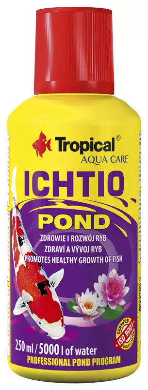 Zamów teraz TROPICAL ICHTIO POND - preparat do oczek wodnych, który zapewnia rybom bezpieczny i prawidłowy rozwój
