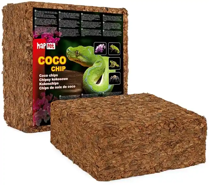 Nowość Happet Coco Chip 4,5kg (D610) - Podłoże kokosowe chipsy do terrarium