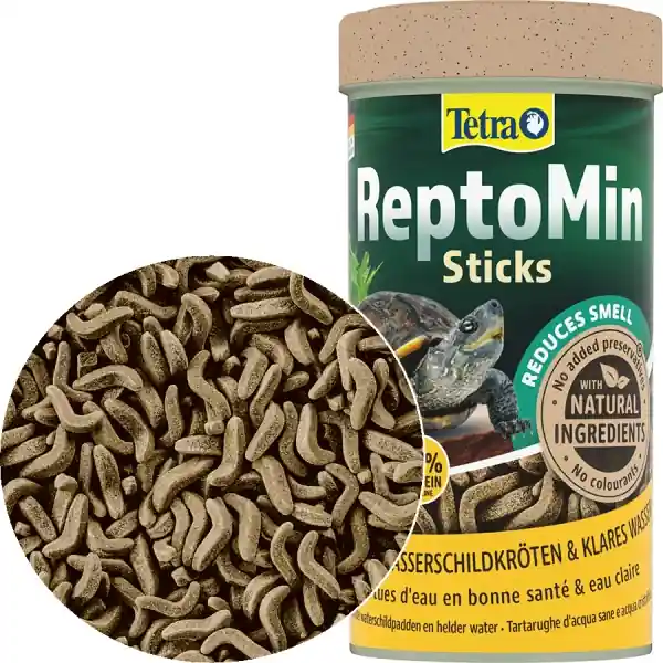 TETRA ReptoMin Sticks 250ml (T728929) - Pełnoporcjowy pokarm dla żółwia wodnego Ekspresowa dostawa
